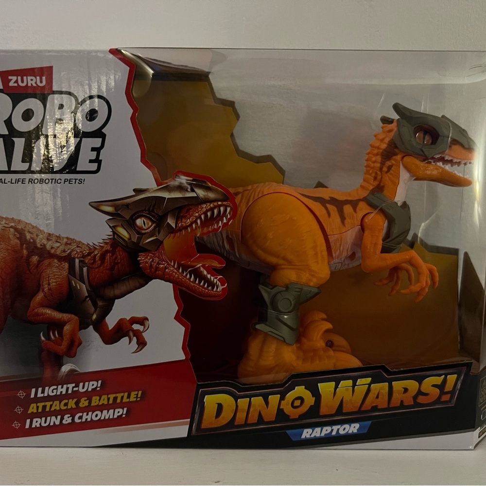 Robo Alive Dino Wars Raptor - Orange